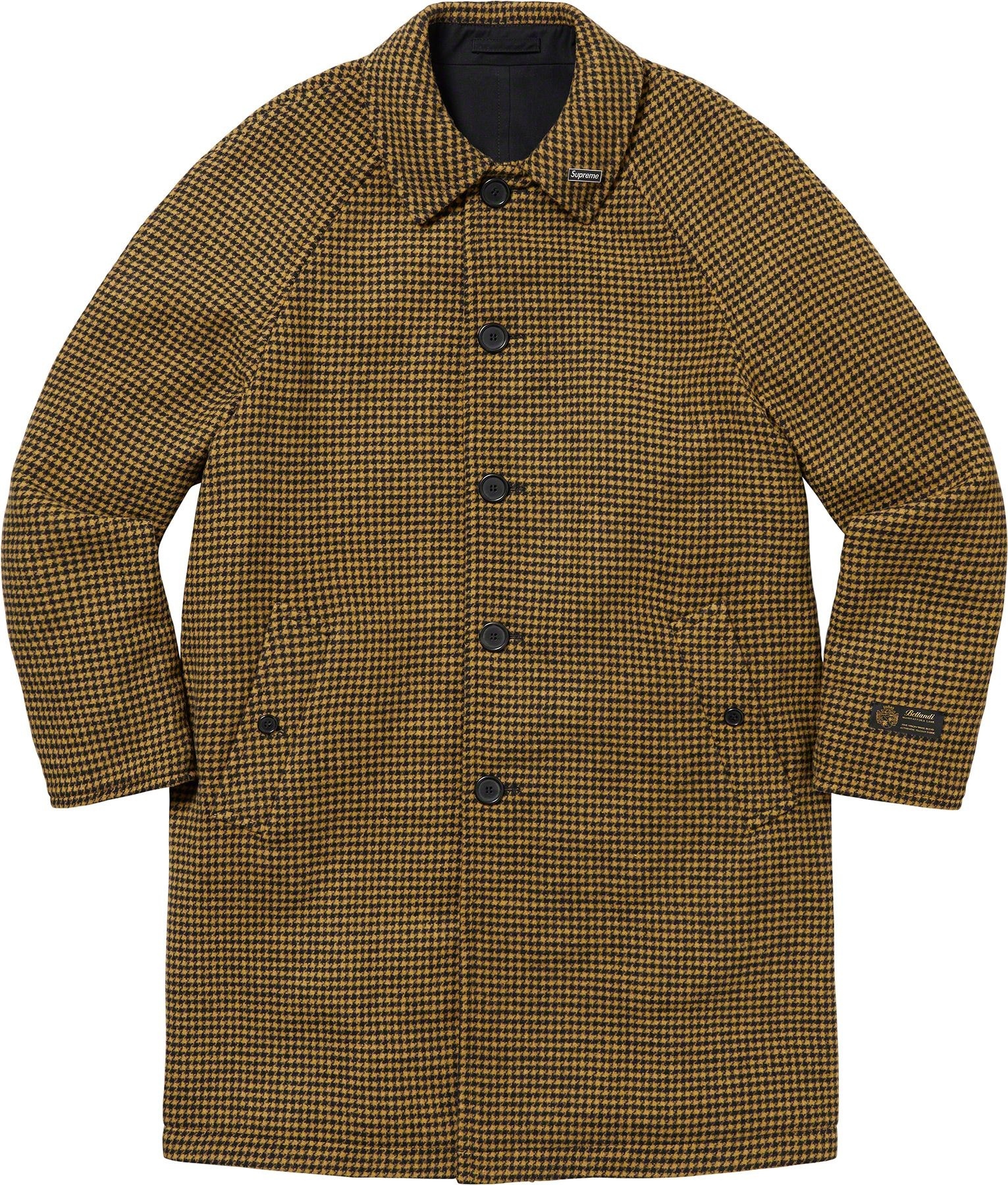 Reversible Houndstooth Overcoat view 24